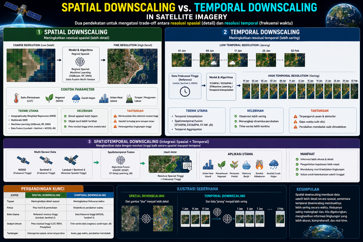 Temporal Spatial Map Layouts Spatial vs Temporal Downscaling: Kenapa Satelit Kadang “Blur”, Tapi ...